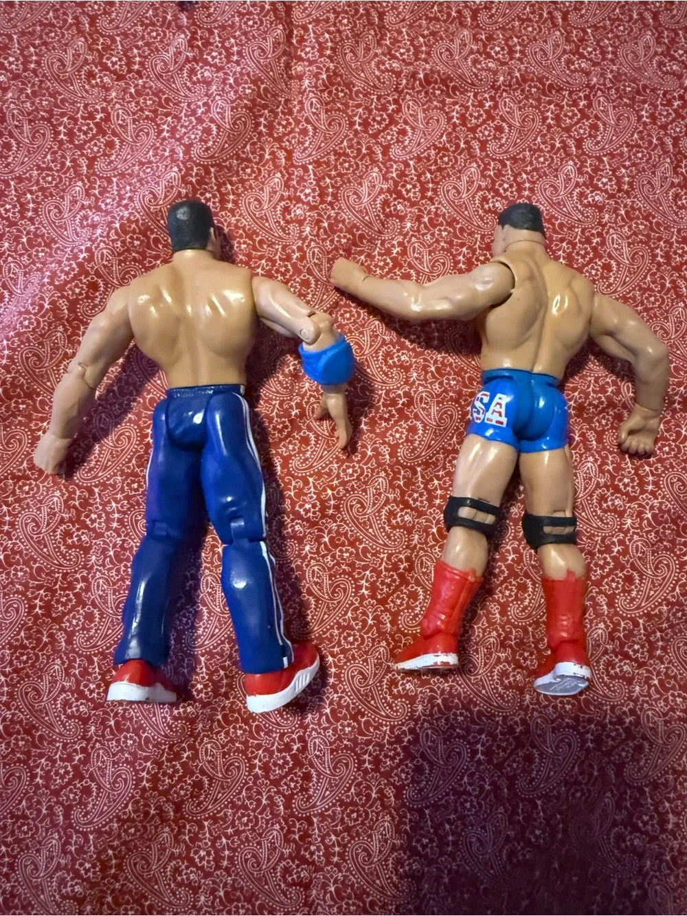 WWF KURT ANGLE Lot of 2 Titan tron Wrestling Action Figure 1999 Jakks Pacific